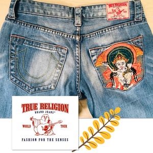 Rare TRUE RELIGION Zen Bobby Boot Jean